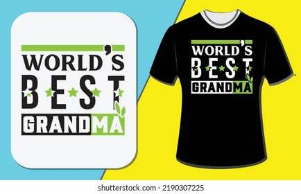 worlds best grandpa, grandparent's day t-shirt design