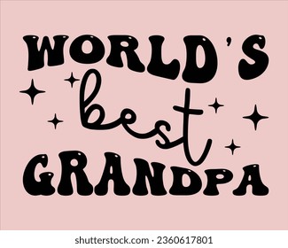 World's Best Grandpa Retro Svg Design,grandparents Retro Design,Grandpa Retro svg, Grandparents svg,grandparents day Design svg