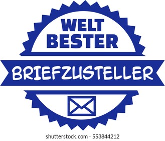 World's best Mailman german button