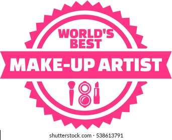 World's best Make up artist button