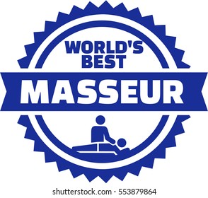World's best Masseur button