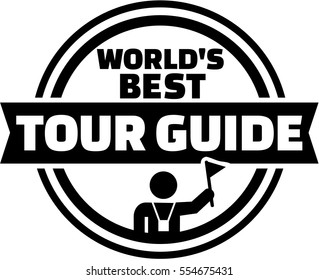 World's best tour guide button