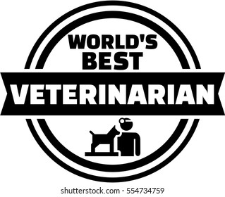 World's best Veterinarian button