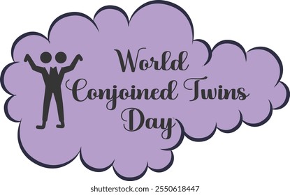 World's Conjoined Twins Day - bubble icon