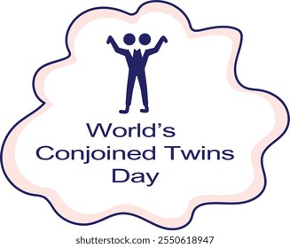 World's Conjoined Twins Day - bubble icon