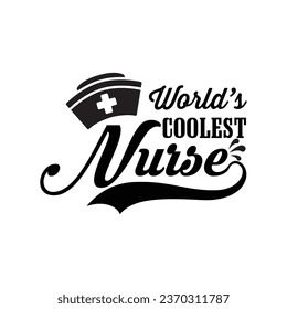 Das weltweit coolste T-Shirt-Design für Krankenschwestern und Krankenpfleger mit Vektorgrafik