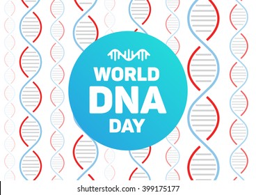 The worlds DNA day illustration