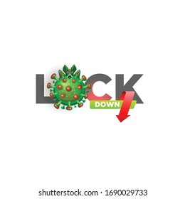 The world's largest coronavirus lockdown vector design