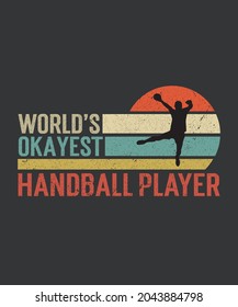 World's Okayest Handball Player SVG