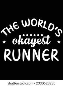The world's okayest runner EPS file for cutting machine. You can edit and print this vector art with EPS editor.