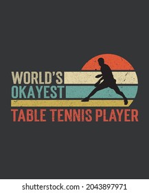 World's Okayest Table Tennis Player SVG