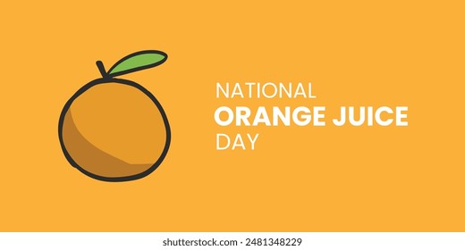 Worlds orange juice day banner design vector illustration