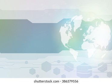 worldwide business presentation sheet template, abstract image, vector illustration