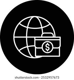 Worldwide Business Vector Illustration Detailed Icon