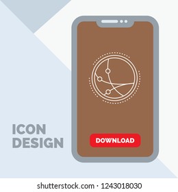 worldwide, communication, connection, internet, network Line Icon in Mobile for Download Page