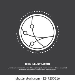 worldwide, communication, connection, internet, network Icon. glyph vector symbol for UI and UX, website or mobile application
