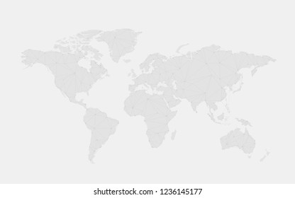 Vector de ilustración de fondo gris de conexión mundial