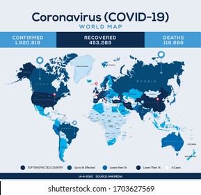 World-wide corona-virus pandemic data 

About this data:
It changes rapidly
This data changes rapidly and might not reflect some cases still being reported.
