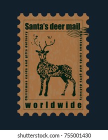 Santa’s worldwide deer mail stamp