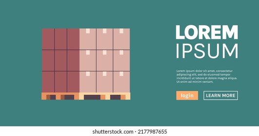 Worldwide delivery concept and logistic flat vector illustration.