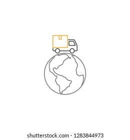 Worldwide delivery icon