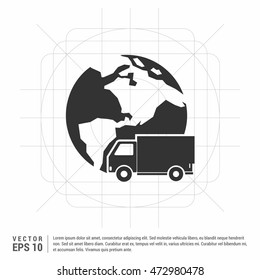 Worldwide delivery icon