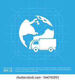 Worldwide delivery icon