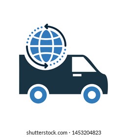 Worldwide Delivery Icon / Global Shipping