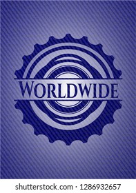 Worldwide denim background