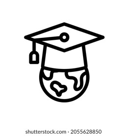 worldwide education Line icon for business website,apps, and many more