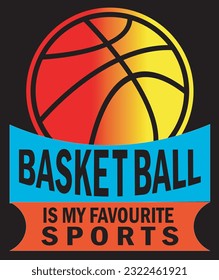 The worldwide famous sports the Basket ball T shirt design