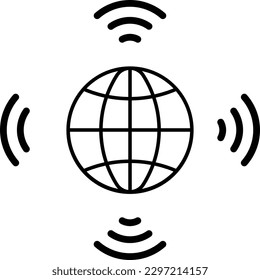 mundo mundial del mapa mundial Glifo