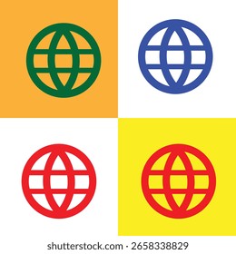 Diseño de icono mundial o globo para su Sitio web