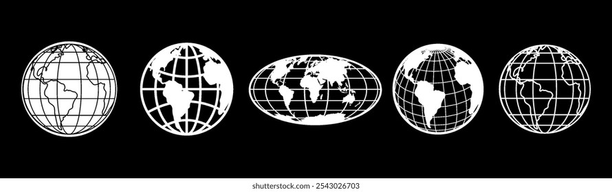 worldwide globe pack design template