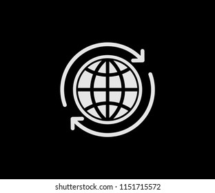 Worldwide globe vector