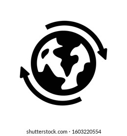 Worldwide icon. Editable vector illustration symbol