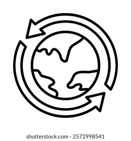 Worldwide Icon Element For Design