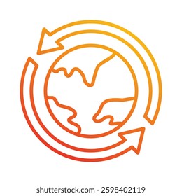 Worldwide Icon Element For Design