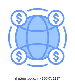 Worldwide Icon Element for Design