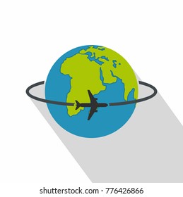 Worldwide icon. Flat illustration of worldwide vector icon for web