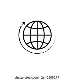 Worldwide icon. for mobile concept and web design. vector illustration