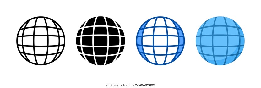 Worldwide icon set bundle. Multi style icon collection perfect for websites, apps, and presentations. Simple vector icon collection