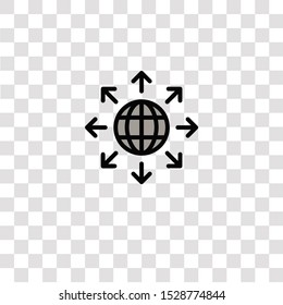 worldwide icon sign and symbol. worldwide color icon for website design and mobile app development. Simple Element from business set collection for mobile concept and web apps icon.