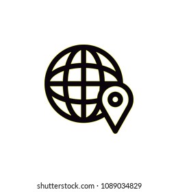 worldwide icon symbol