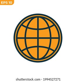 worldwide icon symbol template for graphic and web design collection logo vector illustration