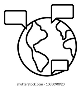 Worldwide icon vector