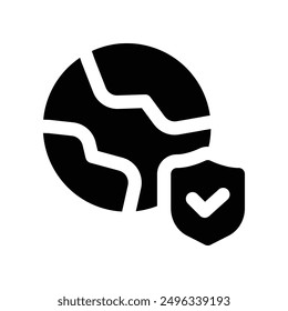 worldwide icon. vector glyph icon for your website, mobile, presentation, and logo design.