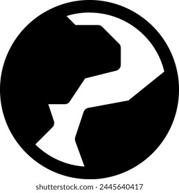 elemento de activo de Ilustración vectorial de icono mundial