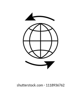 Worldwide icon vector icon. Simple element illustration. Worldwide symbol design. Can be used for web and mobile.