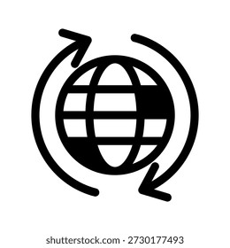Weltweite Symbol-Vektorsymbol-Entwurfsgrafik